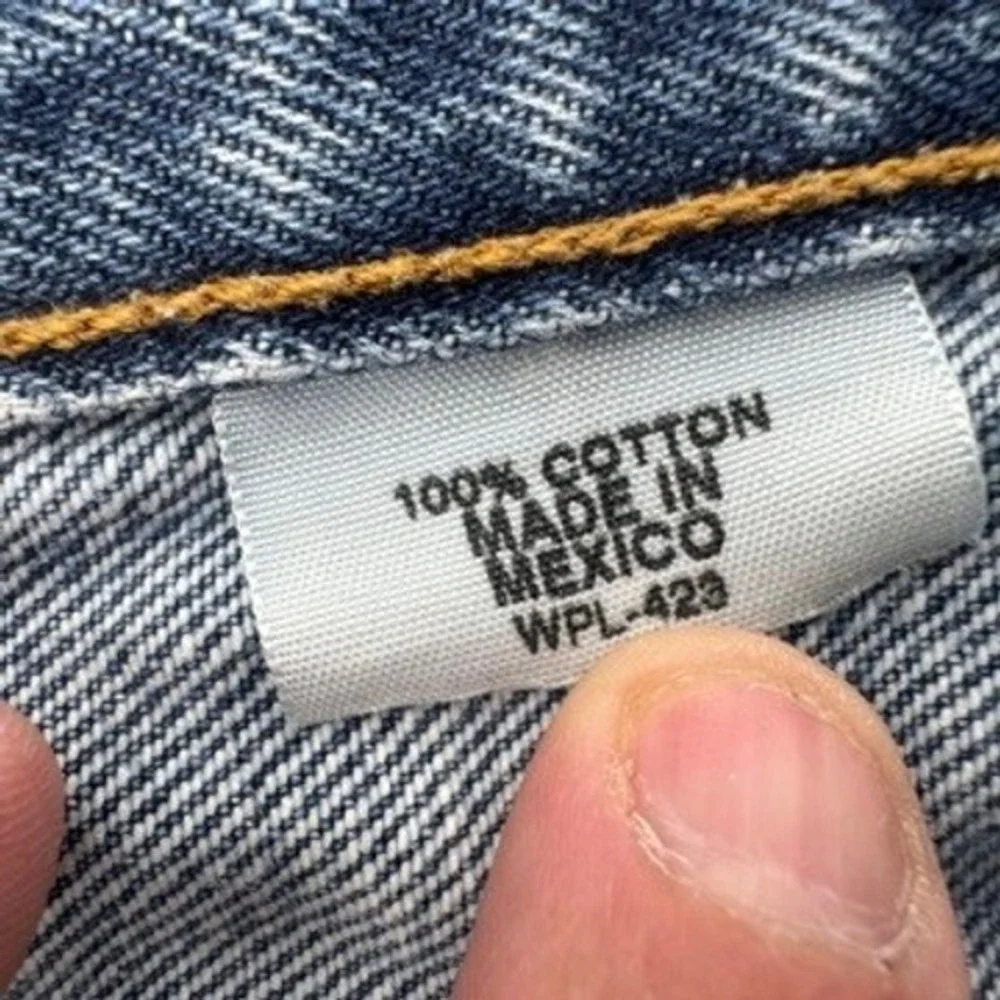 Levi's 501 Original‎ Fit Jeans Mens 46x32 Blue Button Fly Straight Leg Denim